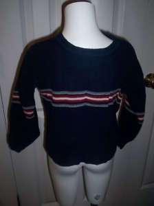 Kitestrings Boutique Boys Navy Grey Sweater size 5 6  