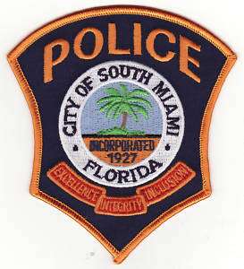 South Miami FL. Florida Police Patch  