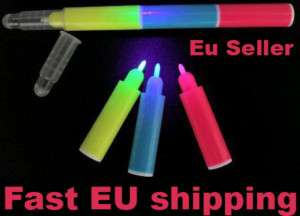 Invisible ink pen marker 3 color UV reactive spy pen  