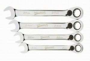NEW WILLIAMS TOOLS MM BIG SIZE RATCHETING WRENCH SET  