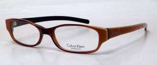 NEW Calvin Klein Designer Eye Glasses   Model CK 673 Thick Brown and 