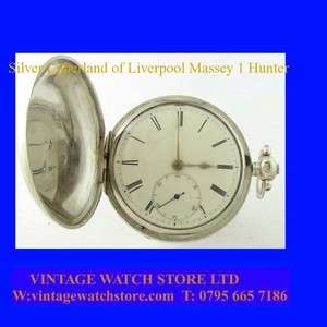 Mint Silver Fusee Liverpool Massey II Hunter Watch 1822  