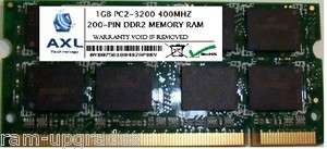 1GB PC2 3200 DDR2 SODIMM 400MHZ 200 PIN MEMORY RAM  