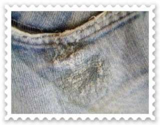 Vintage Levis Distressed Well Worn Denim Jeans Rivets  