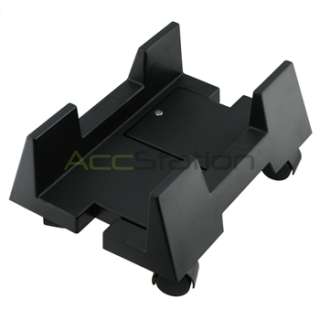 SYBA Black CPU Stand With 4 Castors Wheel For ATX Case Computer  