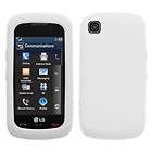 Semi Transparent White Silicone Soft Skin Case Cover for LG GT550 