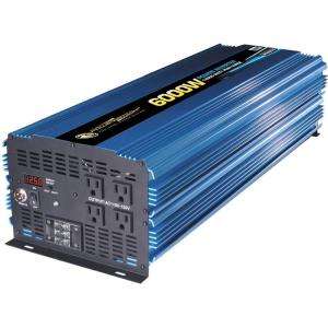 Power Bright 12 Volt DC to AC 6000 Watt Power Inverter PW6000 12 at 