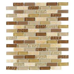   Brick 12 In. X 12 In. Glass Wall & Floor Tile 99152 