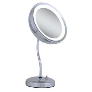 Zadro Lighted 6X S Neck Vanity Mirror in Chrome ZLS36 at The Home 