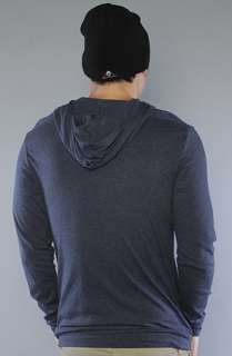 All Day The Henley Layering Hoody in Navy Heather  Karmaloop 