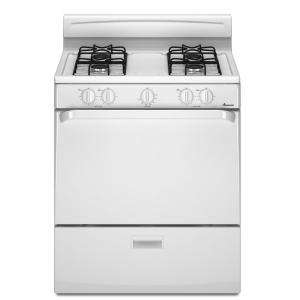 Amana 30 In. Freestanding Gas Range in White AGR3311WDW at The Home 