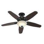   52 in. Ceiling Fan   Basque Black with Remote Control included