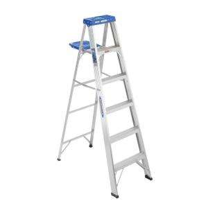   ft. Aluminum Step Ladder 250 lb. Load Capacity (Type I Duty Rating