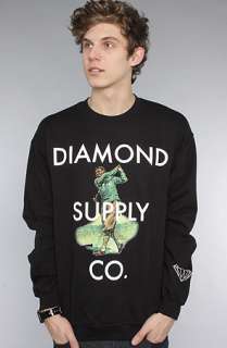 Diamond Supply Co. The Diamond Golfer Crewneck Sweatshirt in Black 