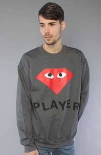Diamond Supply Co. The Player Crewneck Sweatshirt in Charcoal 