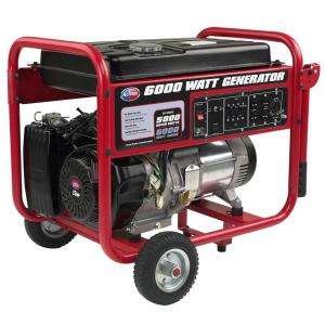 All Power 6000 Watt 9 HP Portable Generator with Mobility Cart 