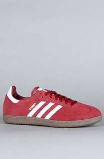 adidas The Samba Suede Sneaker in Cardinal Clear Grey Matte Gold 