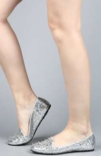 Senso Diffusion The Esta Flat in Silver Glitter  Karmaloop 