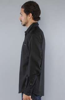 RVCA The Republic Longsleeve Buttondown in Black  Karmaloop 