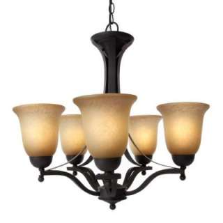 Commercial Electric Rustic Iron 5 Light Chandelier ESS8115 3 at The 