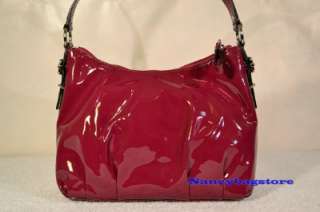 NWT Coach 45989 Madison Berry Patent Leather Handbag Purse (Berry 