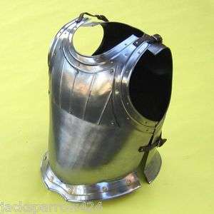 BREASTPLATE STEEL ~ GOTHIC CHESTPLATE ~ MEDIEVAL COSTUME  