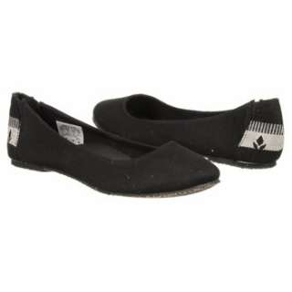 Womens Reef Tropic Black Canvas Shoes 