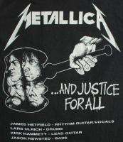 METALLICA Vintage Concert SHIRT 80s TOUR T RARE ORIGINAL 1988 JUSTICE 