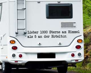 A2044 Wohnmobil Aufkleber  RV   Wohnwagen   Lieber 1000 Sterne am 