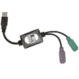 Adesso PS/2 to USB Adapter for Keyboard and Mouse 