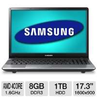 Samsung 17.3 AMD Quad Core 1TB HDD Laptop AMD Quad Core A8 3520M 1 