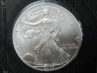 2003 Silver American Eagle Dollar 1 oz Fine Uncirculated   Littleton 