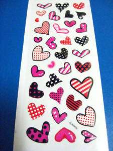 pattern heart crystal 3D stickers envelope seal label  