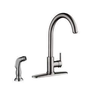 Sheffield Home Portici Single Handle Kitchen Faucet with Removable 8 