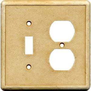   Toggle/Duplex Combo Switch Plate Gold SWP108 07 