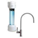   Water Filtration System Under Counter with Chrome Beverage Faucet