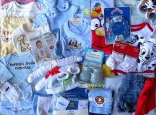 75+ Pc BABY BOYS LOT Preemie NB 0 3 3 6 6 9 M MOST NWT OUTFITS 