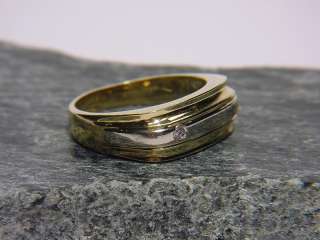 Brillant Ring, bicolor aus 750er GOLD, Goldring, massiv  