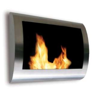  Fireplace Chelsea Stainless Steel Wall Mount Ethanol Fireplace 