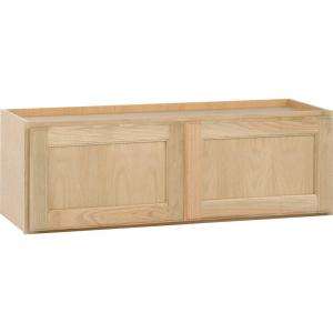 American Classics 36 in. Composite Unfinished Oak Kitchen Wall Cabinet 
