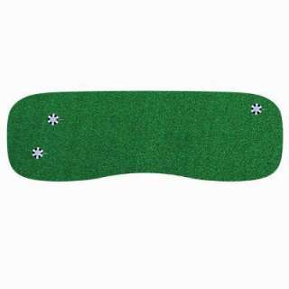   ft. Indoor Outdoor Synthetic Turf 3 Hole Practice Putting Golf Green