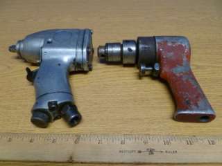 Lot of 2 Unknown Maker 3/8 Impact Wrench & Drill W44  