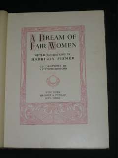 Harrison Fisher A DREAM OF FAIR WOMEN 1907 Illustd  