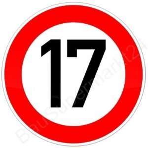 ORIGINAL Verkehrszeichen 17 Geburtstagsschild (m. Sondertext 