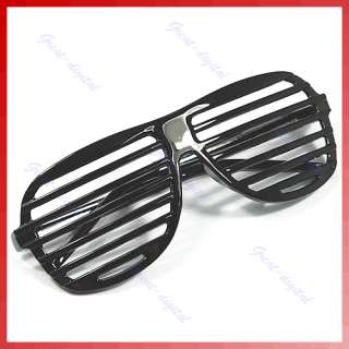 Full Shutter Glasses Shades Sunglasses Club Party Black  