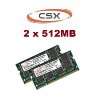 CSX 1GB 2 x 512MB 333MHZ Notebook PC 333 Speicher Ram PC 2700 PC 333 