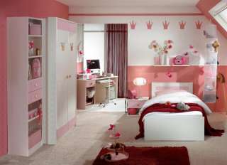 Kinderzimmer Babyzimmer weiß rosa Hippo  