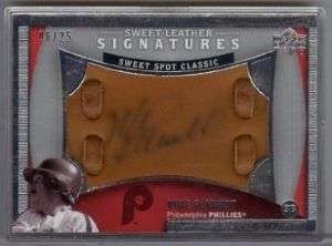 MIKE SCHMIDT 2005 SWEET SPOT LEATHER GLOVE AUTO /25  