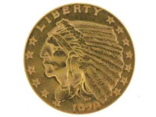 1928 United States Indian Head Quarter Eagle $2.5 Dollar Gold Coin 