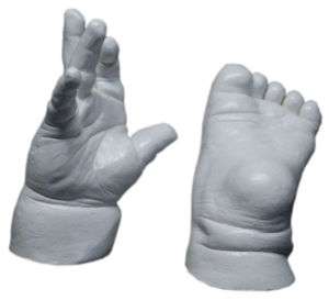 3D BabyArt Gips Handabdruck Fußabdruck Gipsabdruck Baby  